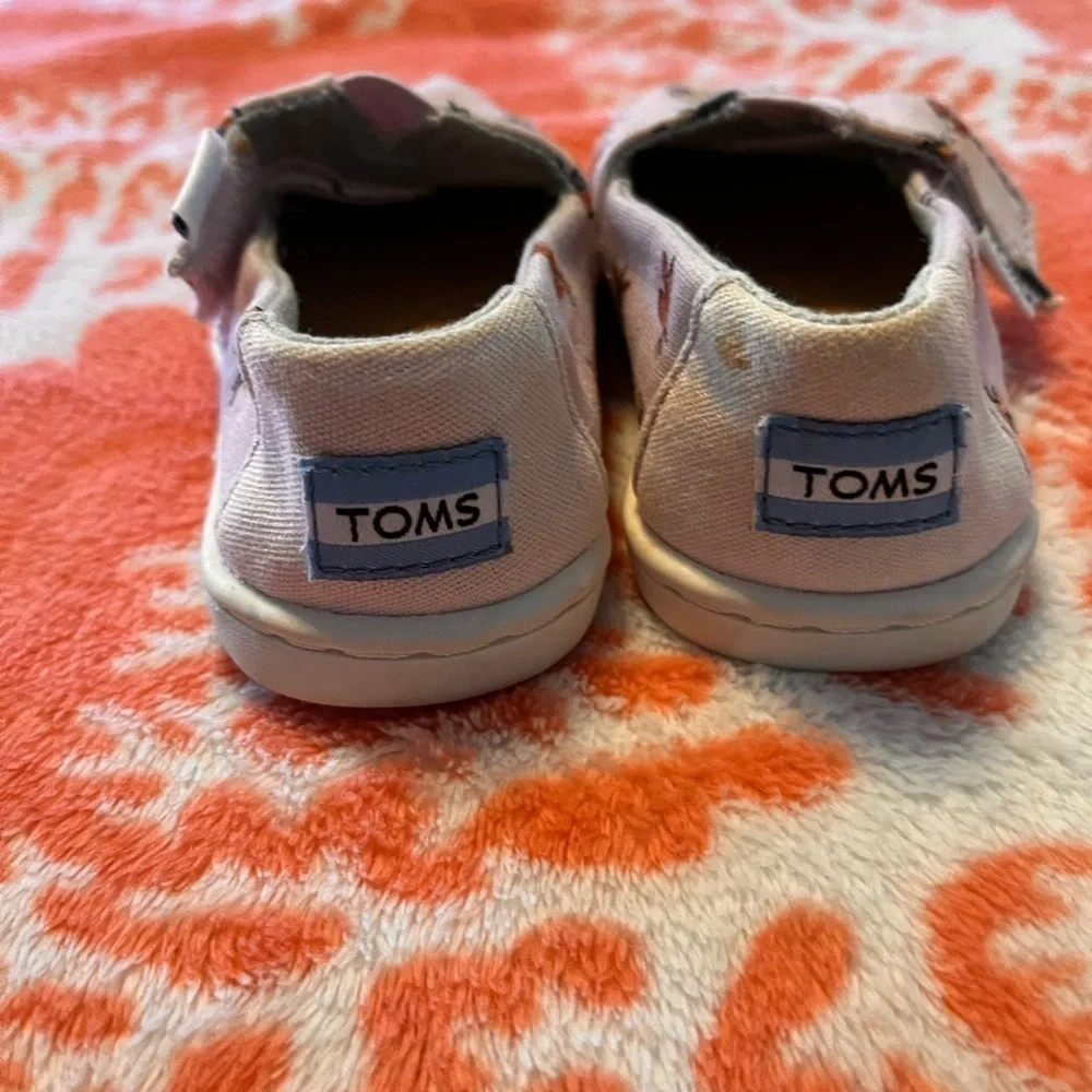 TOMS Kids' Lavender Bugs 🐞 Slip-Ons